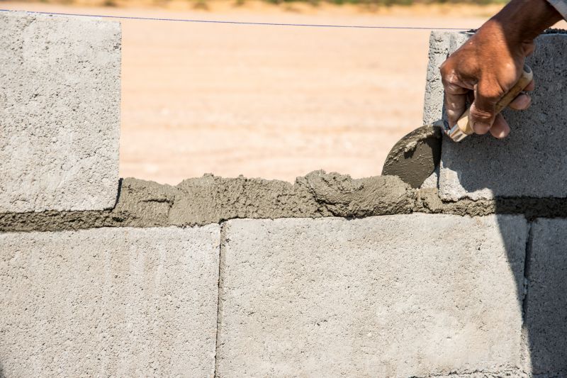 Cinder Block Wall Repair detail