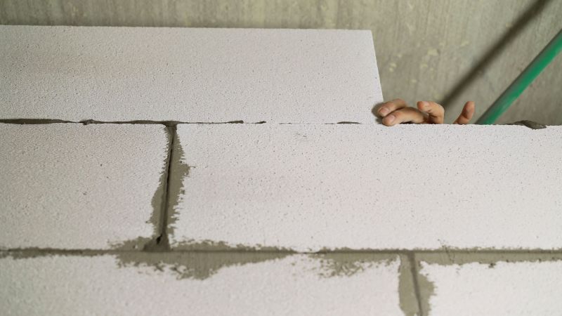 Cinder Blocks Installation detail