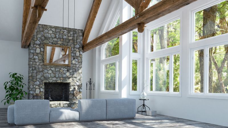 Stone Chimney Installation detail